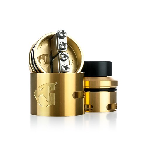 Дрипка 528 Custom Vapes Goon 1.5 RDA Золотой Clone 