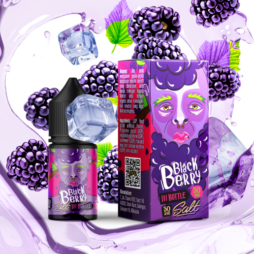 Жидкость на солевом никотине In Bottle Salt Blackberry 30мл 30/50мг