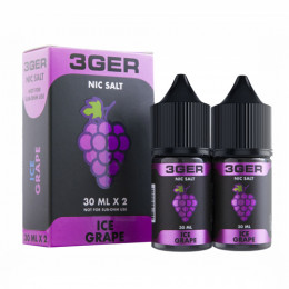  Жидкость на солевом никотине 3GER Ice Grape 30мл