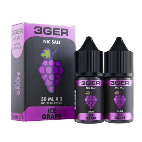  Жидкость на солевом никотине 3GER Ice Grape 30мл