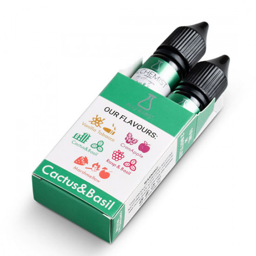  Жидкость на солевом никотине Alchemist Salt Cactus&Basil 10мл