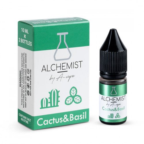  Жидкость на солевом никотине Alchemist Salt Cactus&Basil 10мл