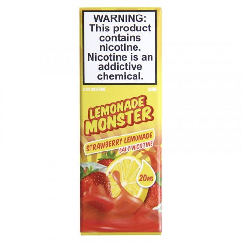 Жидкость на солевом никотине Lemonade Monster SALT - Strawberry Lemonade 30мл