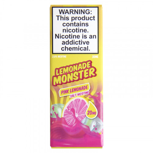Жидкость на солевом никотине Lemonade Monster SALT - Pink Lemonade 30мл