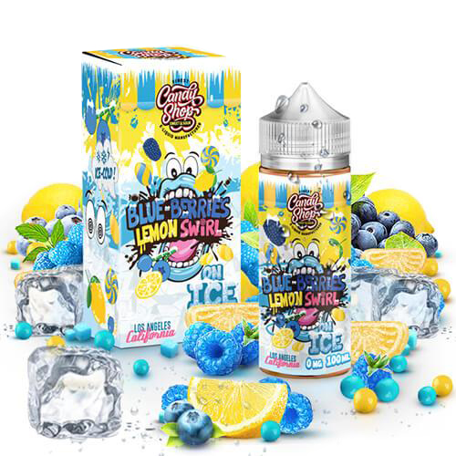 Жидкость Candy Shop Blue-Berries Lemon Swirl On ICE 100мл 3мг
