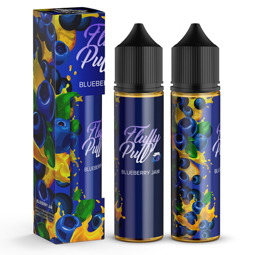  Жидкость Fluffy Puff Blueberry Jam - черничный джем 60мл