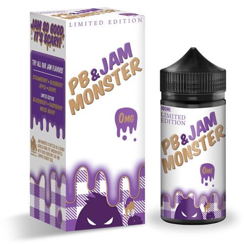 Жидкость Jam Monster PB & Jam Monster Grape 100мл 3мг