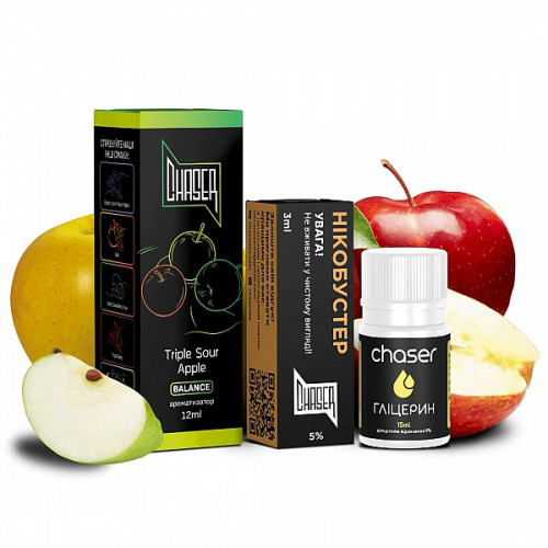 Жидкость набором на солевом никотине Chaser Black 30ml 50mg