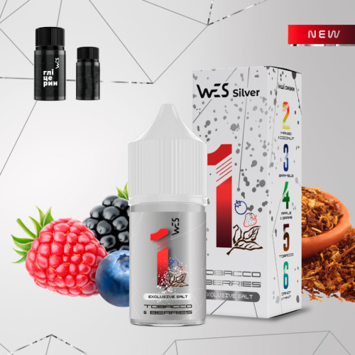 Жидкость набором на солевом никотине Wes Silver 30ml 50mg
